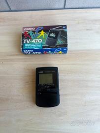 Tv vintage portatile Casio TV-470 con scatola