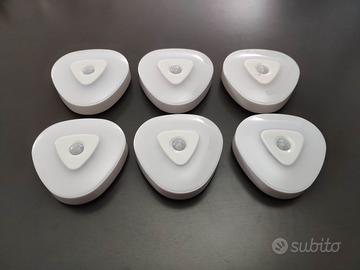 Set di 6 lampade automatiche a batteria