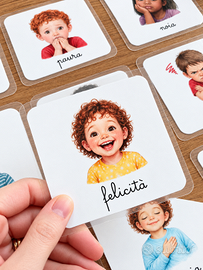 Kit carte Montessori - Le emozioni