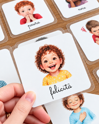 Kit carte Montessori - Le emozioni