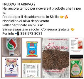 Prodotti per Caldaia Nocciolino , Sansa,Pellet