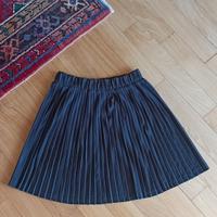 Gonna a ruota plissettata nera