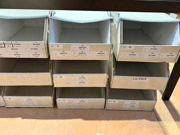 SCATOLE /BOX CARTONE coperchio impilabili 59x34x20
