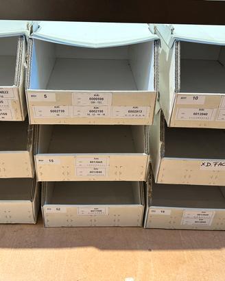 SCATOLE /BOX CARTONE coperchio impilabili 59x34x20