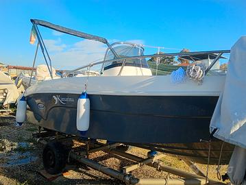 barca open 505 con motore mercury 40cv 