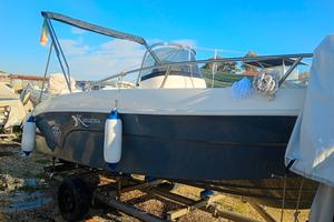 barca open 505 con motore mercury 40cv 