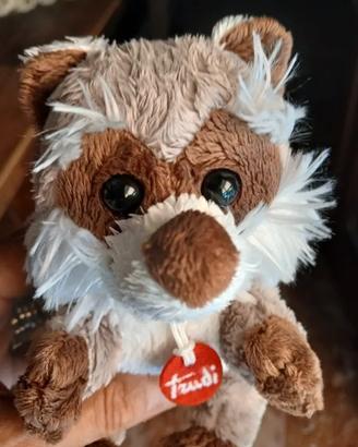 Peluche procione, marca Trudi, della linea Trudino