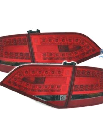 FANALI AUDI A4 B8 07-11 LED ROSSO AFFUMICATO