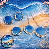 Collane medaglione con resina