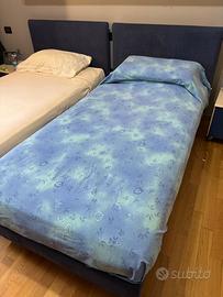 Letti singoli imbottiti 100x200 con materasso.