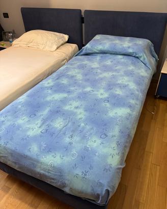 Letti singoli imbottiti 100x200 con materasso.