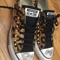 Converse platfoarm leopardate