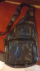 Borsello tracolla/Zaino monospalla uomo in pelle