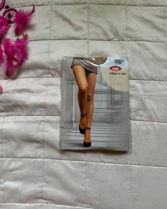 Collant micro rete carne | taglia M