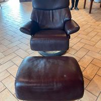 Poltrona ekorness stressless marrone