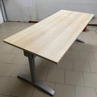 scrivania / tavolo 200x80 legno e acciaio