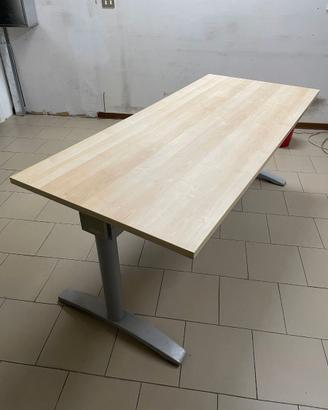 scrivania / tavolo 200x80 legno e acciaio