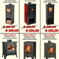 STUFA NUOVE  A LEGNA IN SUPER PROMO