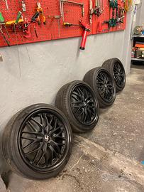 Cerchi Barracuda Abarth Neri 4x98 + Gomme Estive