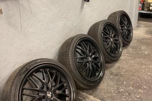 Cerchi Barracuda Abarth Neri 4x98 + Gomme Estive
