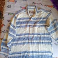 Camicia uomo Gin Tonic a righe bianco e blu – S
