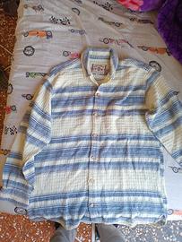 Camicia uomo Gin Tonic a righe bianco e blu – S