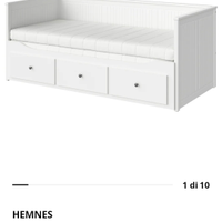 Letto divano hemnes ikea con 2 materassi