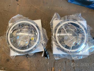 Coppi Fari Led 7 Pollici 50W , 5000 LM con freccia