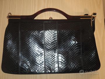borsa in pelle di pitone