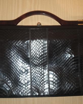 borsa in pelle di pitone