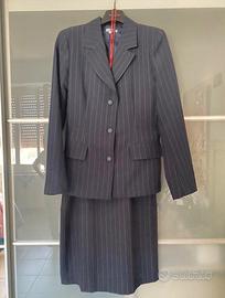 Completo gessato blu