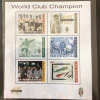 Francobolli Juventus world club champions