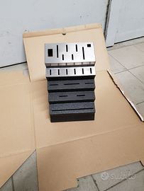 Ceppo porta coltelli nero in legno