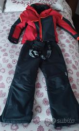 completo sci bambino alt.128 più scarponcini 37