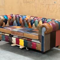 Divano Chesterfield inglese multicolor mod. Harleq