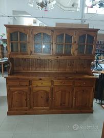 credenza 4 ante in legno massello