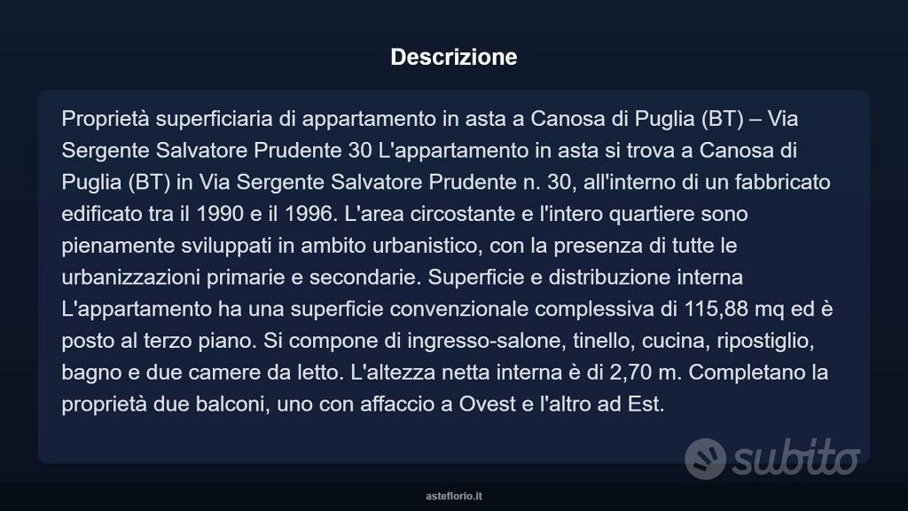 Appartamento – Canosa di Puglia, Barletta-Andria-Trani - Vista 4
