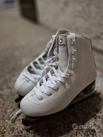 Pattini ghiaccio nr 36 pari al nuovo con coprilama