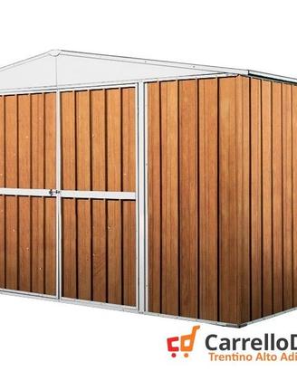 Box in Acciaio da giardino 360x345cm fin legno