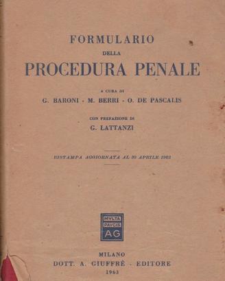 Baroni-Berri-De Pascalis Formulario della procedur
