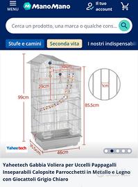 gabbia uccelli inseparabili o altro