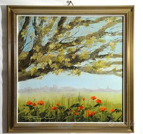 Enzo Pasqui  Dipinto olio su Masonite