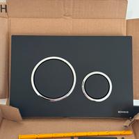 PULSANTE/PLACCA NERA WC