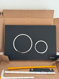 PULSANTE/PLACCA NERA WC