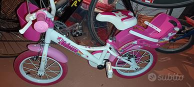 Bicicletta bimba 14' unicorno