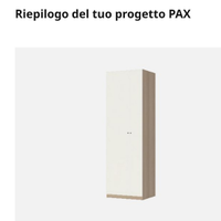 Armadio guardaroba PAX Ikea in legno