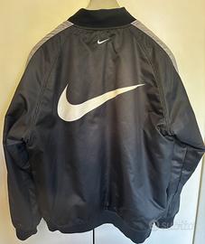 Bomber Nike Reversibile Nero/Grigio Vintage Swoosh