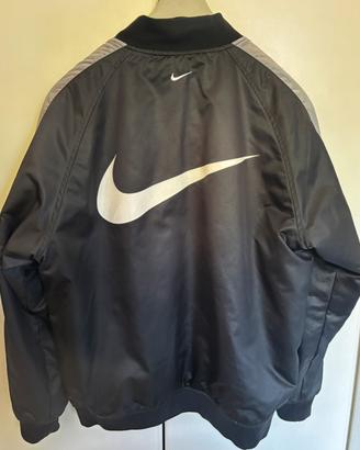 Bomber Nike Reversibile Nero/Grigio Vintage Swoosh