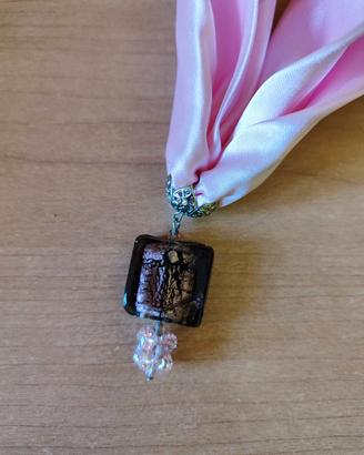 set foulard, bracciale e orecchini