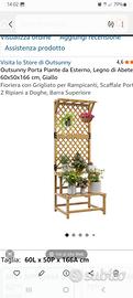 Fioriera Outsunny in legno di abete